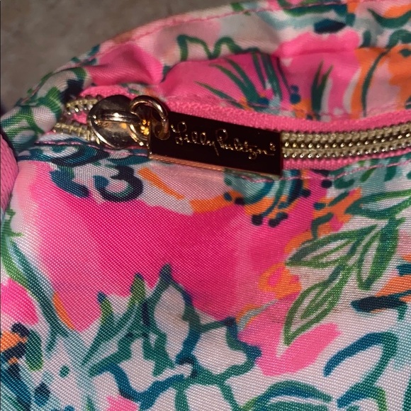 Lilly Pulitzer Pink and Green Floral Bag - Picture 6 of 12